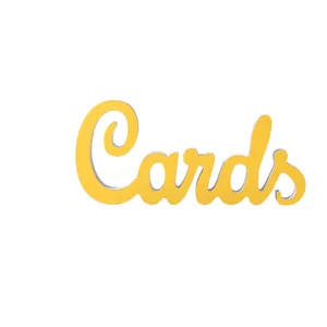 Yellow minimalist PVC foam board Cards letter ornament for home and wedding events decor