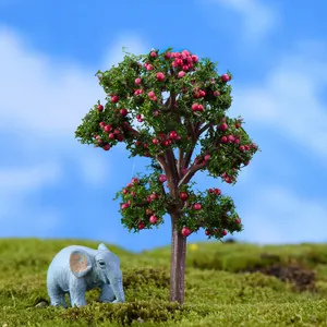 Miniature artificial fruit tree for DIY micro landscape fairy garden decoration