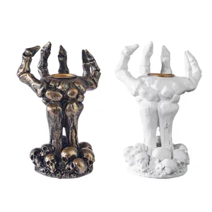 Gothic skelet hand hars kandelaars voor spookachtige Halloween feest tafel decoraties