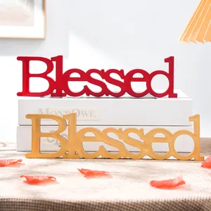 Blessed freestanding decorative letters for wedding and Valentine's Day decor