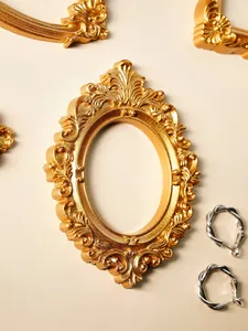Cadres baroques dorés antiques pour décoration d'accessoires de studio photo élégants