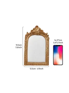 Vintage gold resin photo frame jewelry display stand antique picture frame photography prop