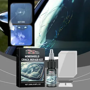 Professional Car Windshield Glass Crack Repair Kit With Resin Nano Liquid For Auto Windows Stone Chip Scratches Restoration