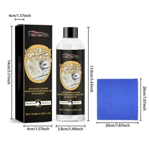 Scheinwerfer-Restaurierungsset inklusive 100 ml Flüssigkeit und blauem Mikrofasertuch