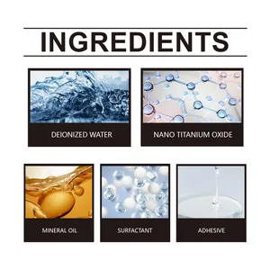 Detailed list of ingredients for windshield crack repair kit including adhesive adhesive