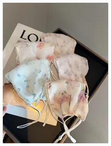 Détails des masques de protection solaire en maille respirante avec imprimé floral