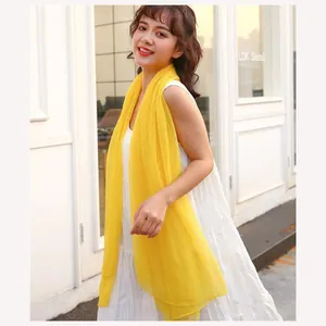 Oversized Crocodile Texture Scarf Women Long Sun Protection Shawl Lightweight Gauze Polyester Scarf Summer Beach Travel