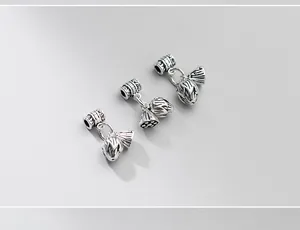 Vintage S925 sterling zilveren lotusbedel voor het maken van sieraden