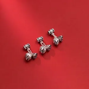 925 Sterling Zilver Lotuspeul Persimmon Hangers Voor Sieraden Maken Retro Antieke DIY Armband Ketting Accessoires