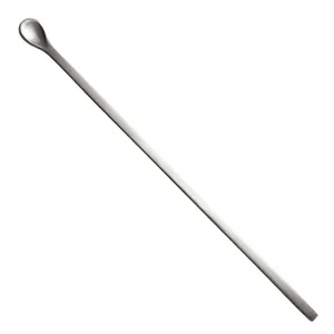 Cuillère à mélanger en acier inoxydable mat à long manche pour café et cocktails