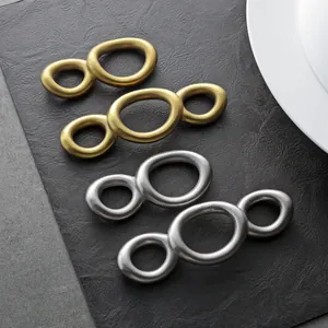 Matte 304 stainless steel chopstick rests for elegant table setting in gold and silver