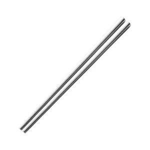 Minimalist 304 stainless steel chopsticks with polished finish for kitchen and frying.
