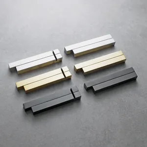 Minimalist 304 stainless steel cutlery rest set with card slot in silver gold and black