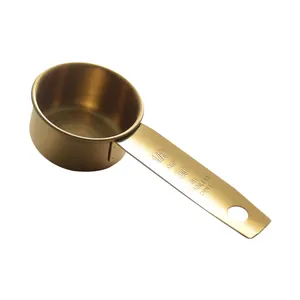 Professional gold stainless steel 30ml measuring spoon for kitchen baking coffee