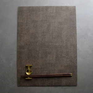 Nordic PU Leather Placemat Rectangular Heat Resistant Waterproof Oil Proof Easy Clean Table Mat For Home Kitchen Dining
