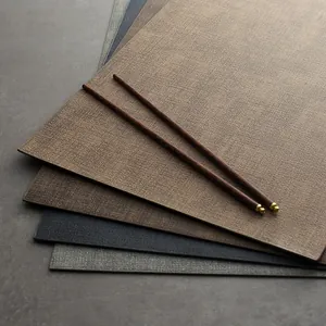 Nordic style PU leather heat resistant and waterproof placemats for dining table