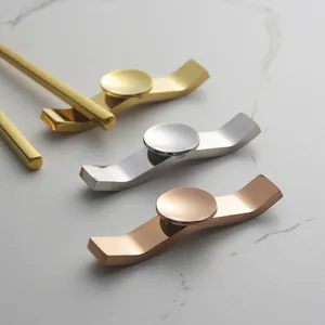 Elegant 304 stainless steel chopstick and spoon rests in gold, silver, and rose gold