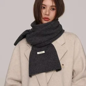 Premium 100% Australian wool knitted scarf for women's winter warmth