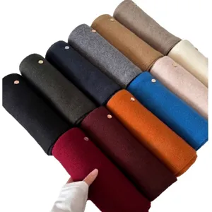 Multicolor 100% wool knitted scarves, vintage minimalist style for winter