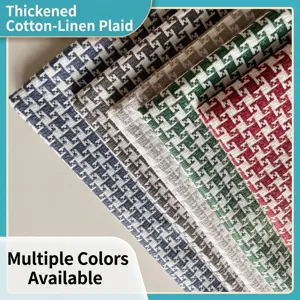 Ύφασμα Σενίλ Houndstooth Κάλυμμα Καναπέ Μαξιλαροθήκη Τραπεζομάντηλο Ραγιόν Πολυεστέρας Ρετρό Ταπετσαρία Σπιτιού