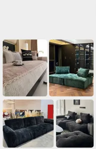 High-quality textured chenille fabric application scenes for home sofas and decorative pillows