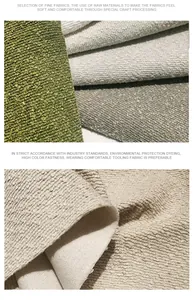 Close-up detail of textured bouclé teddy velvet fabric swatches for upholstery