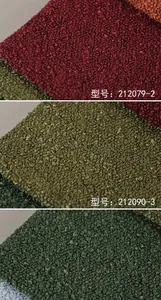 Boucle sherpa fabric detail view, thickened textured upholstery material for Sofa cushion.