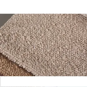 Thickened bouclé yarn fabric lamb velvet sofa upholstery material for pillows cushions cozy home decor