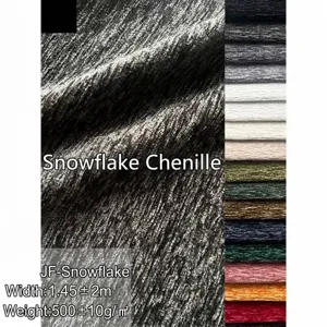 Thickened Chenille Snowflake Velvet Fabric Upholstery Material For Sofa Pillow Cushion DIY Soft Pack Home Decor Fabric