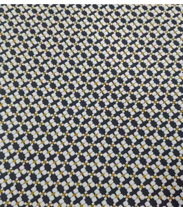 Macro view of high-end retro geometric jacquard upholstery fabric for furniture