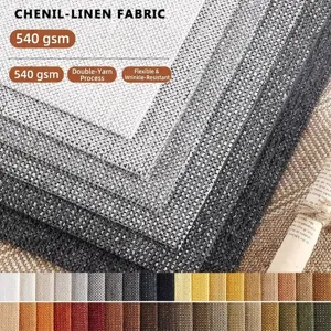 Verdikte Chenille Sofa Stof Hoge Dichtheid Polyester Bekledingsmateriaal Voor Bankkussen Kussen Zachte Hoes DIY Woondecoratie