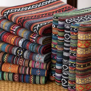 Ethnic style handmade decorative fabric for sofas and chairs with tribal patterns