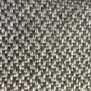 Detalle macro de alta calidad de la tela de lino tejido grueso para la tapicería
