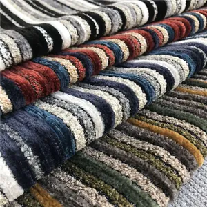 Chenille Fabric 3D Striped Corduroy Upholstery Material For Sofa Cover Cushion Pillow DIY Home Decor Fabric By The Meter