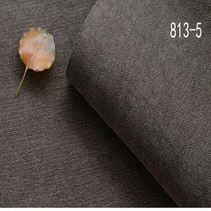 Vue détaillée du tissu chenille marron foncé texturé avec le numéro de modèle 813-5