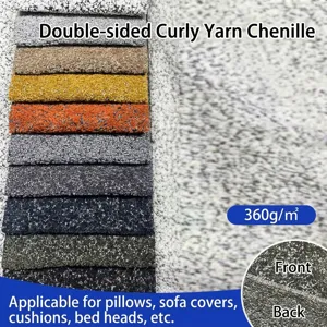 Doppelseitiger Chenille-Bouclé-Stoff Hochwertiger Garngefärbter Jacquard-Stoff Für Sofa Vorhang Kissen Heimdekoration DIY-Stoff