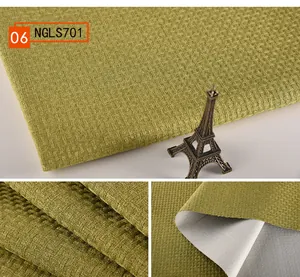 Detailansicht des olivgrünen Webstoffes mit Rattan-Struktur für Sofas und Kissen