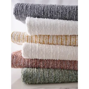 High-end thickened chenille fabric rolls with mountain texture for luxury sofas