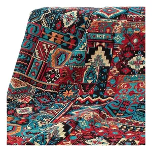 Heavyweight vintage ethnic bohemian jacquard fabric for upholstery and DIY apparel
