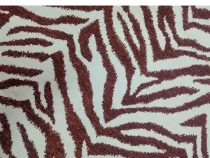 Tessuto ciniglia jacquard zebra di lusso moderno minimalista per divano e federa per cuscino.
