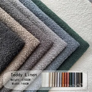 Tessuto per Tappezzeria in Bouclé Ispessito Poliestere Pesante Texture Teddy per Divano Cuscino Copricuscino Fai-da-te Arredamento Casa