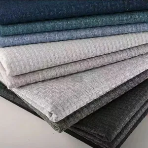 Verdickter Baumwoll-Leinenstoff mit Rattanmuster für Sofas und Kissen in vielen Farben