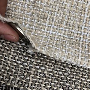 Garngefärbt Polyester Grobe Leinentextur Polsterstoff Für Sofa Kissen Kissenbezug Heimdekoration Material Meterware