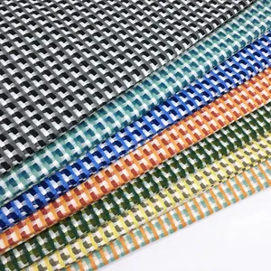 Multicolor fish-scale grid cotton-linen jacquard fabric for upholstery and apparel