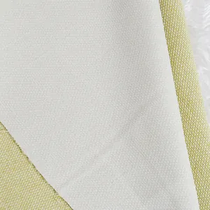 Tejido de lino grueso y duradero para cojines de sofá con textura tejida de alta calidad