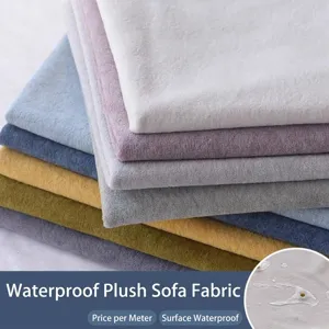High Grade Thickened Hug Plush Polyester Fabric DIY Solid Color Waterproof Surface Sofa Cover Pillow Toy Making Soft Material