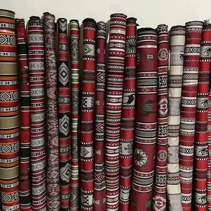 Tessuto jacquard in poliestere stile etnico premium per tappezzeria divani e valigie
