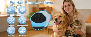 Gants de toilettage lavables pour animaux, fabriqués en matériaux écologiques et sûrs