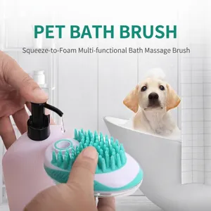 Spazzola da bagno multifunzionale in silicone con schiumogeno per pulizia profonda e massaggio