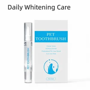 Professioneller Zahnreinigungsstift für Hunde und Katzen mit 5ml Gel gegen Zahnstein